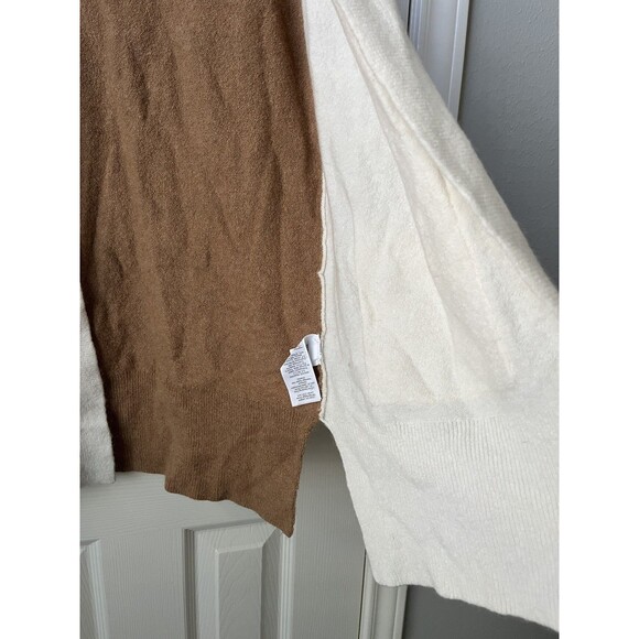 Madewell Kent Colorblock Long Cardigan Wool Alpaca Blend Pockets Granny Core XS - Picture 6 of 10